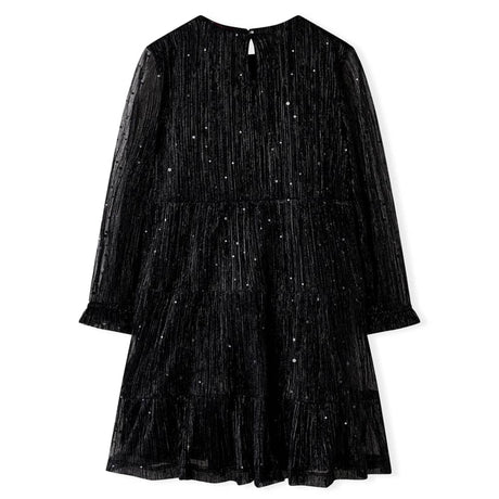 VidaXL Robe enfant à manches longues 116 noir