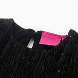 VidaXL Robe enfant à manches longues 128 noir