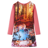 VidaXL Robe enfant à manches longues 140 vieux rose