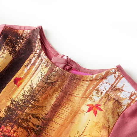 VidaXL Robe enfant à manches longues 140 vieux rose