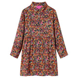 VidaXL Robe enfant à manches longues 128 multicolore