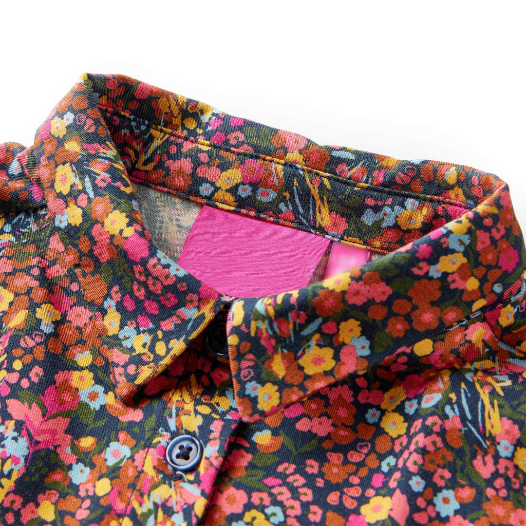 VidaXL Robe enfant à manches longues 140 multicolore
