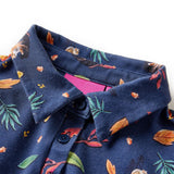 VidaXL Robe enfant à manches longues 104 bleu marine