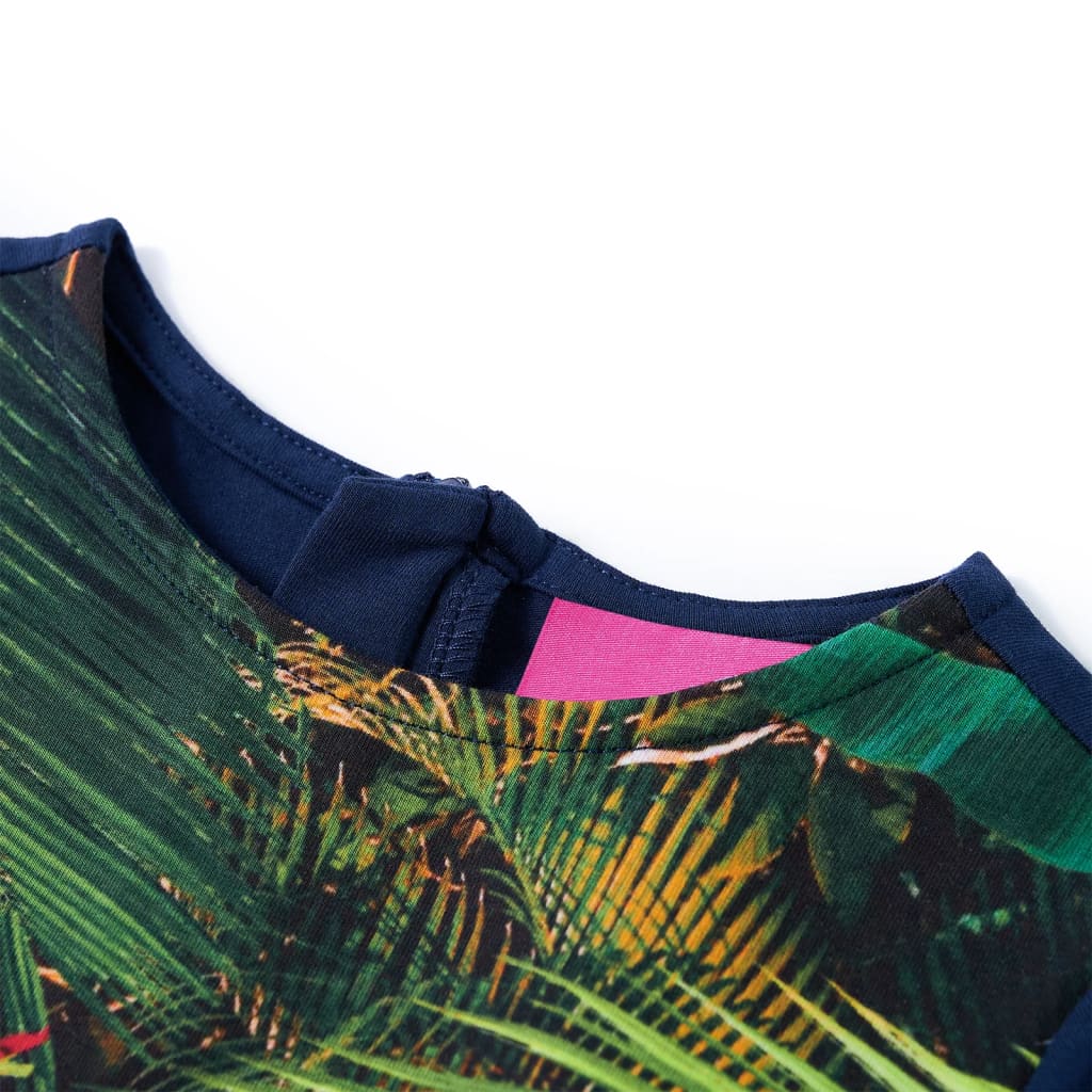 VidaXL Robe enfant à manches longues 104 bleu marine