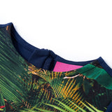VidaXL Robe enfant à manches longues 116 bleu marine
