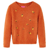 Vidaxl Children's Sweater strikket 92 Oranjebruin