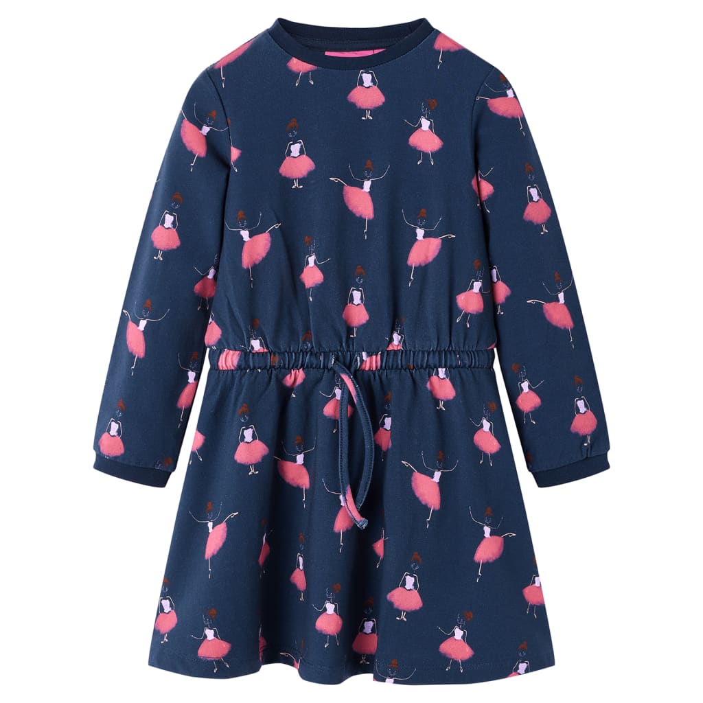 Vidaxl Kinderkleid 116 Marineblau