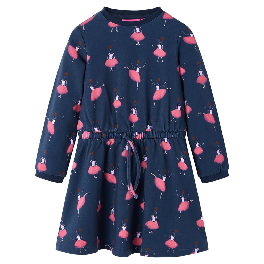 VidaXL Robe enfant 128 bleu marine