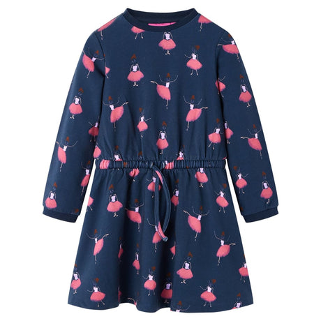 VidaXL Robe enfant 128 bleu marine