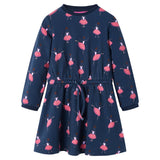 Vidaxl Children's Dress 140 Navy Blue