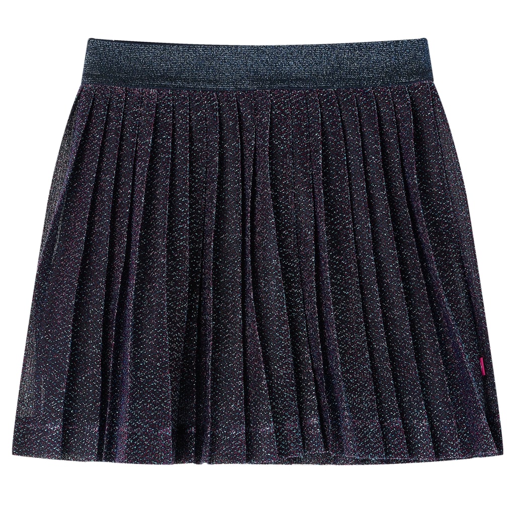 VidaXL Jupe enfant à paillettes 140 bleu marine