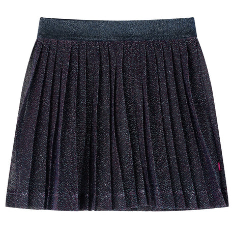 VidaXL Jupe enfant à paillettes 140 bleu marine