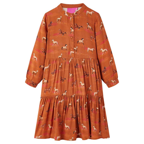 VidaXL Robe enfant 104 couleur cognac