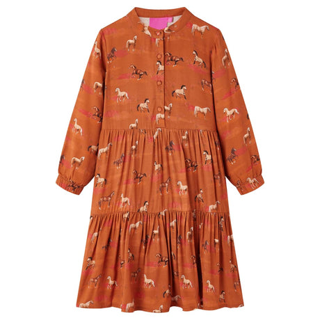 VidaXL Robe enfant 116 couleur cognac