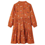 VidaXL Robe enfant 128 couleur cognac