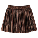 Vidaxl children's skirt with glitter 128 cognac colored