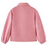 Vidaxl Børns bluse med lanterne ærmer 128 Old Pink