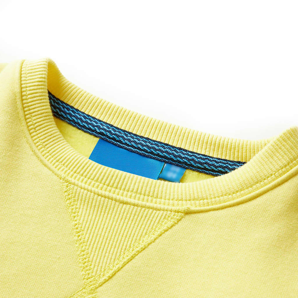 Vidaxxl pull enfant 128 jaune clair