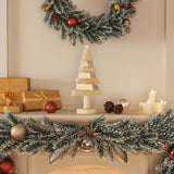 VidaXL décorations de Noël sapin de Noël 2 pcs 30 cm bois de pin massif