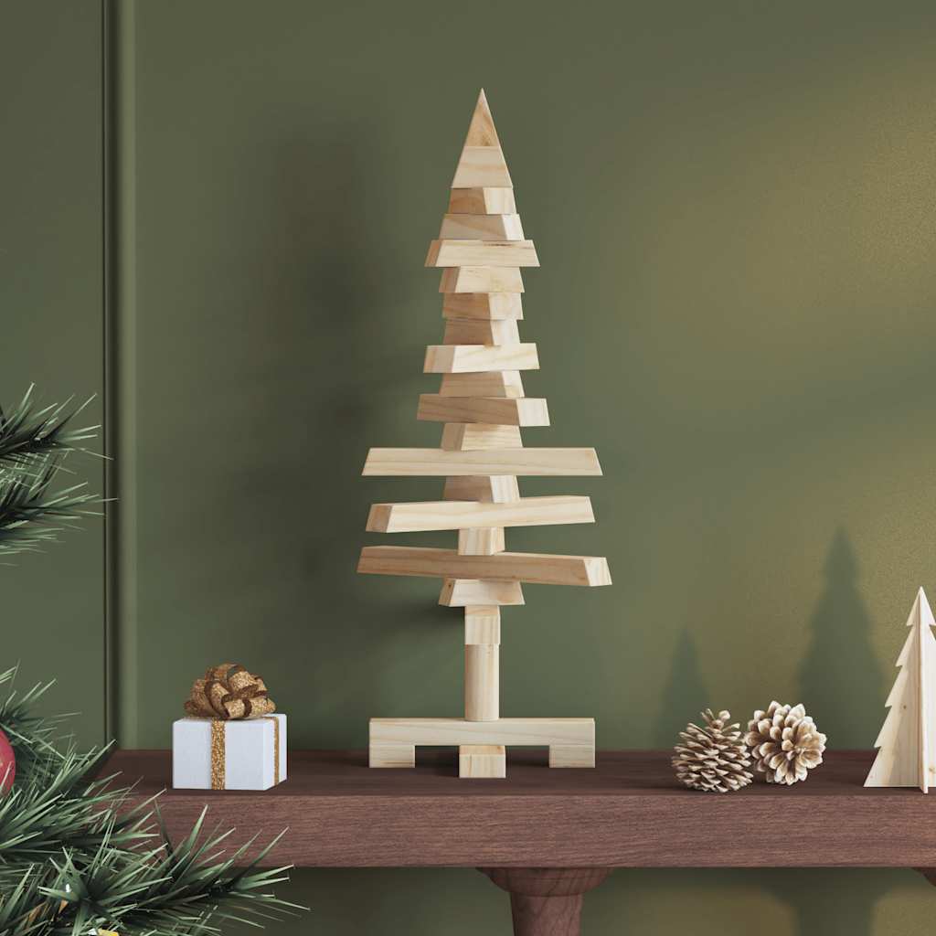 VidaXL décoration de Noël sapin de Noël 60 cm bois de pin massif