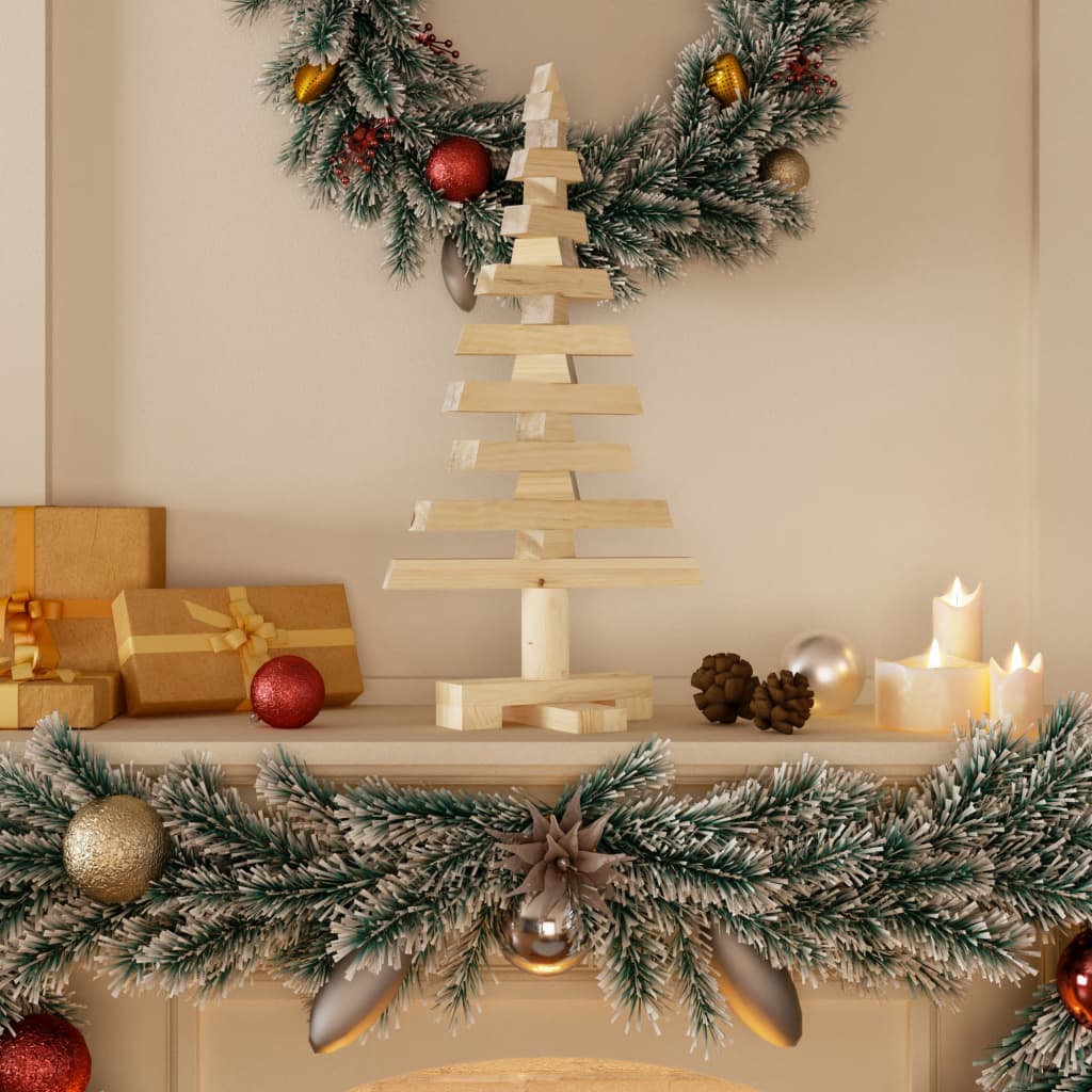 Vidaxl Décoration de Noël arbre de Noël 60 cm Pine solide