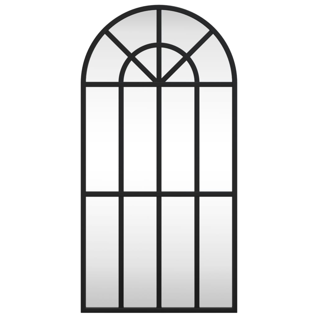 Vidaxx miroir mural arche 30x60 cm fer noir