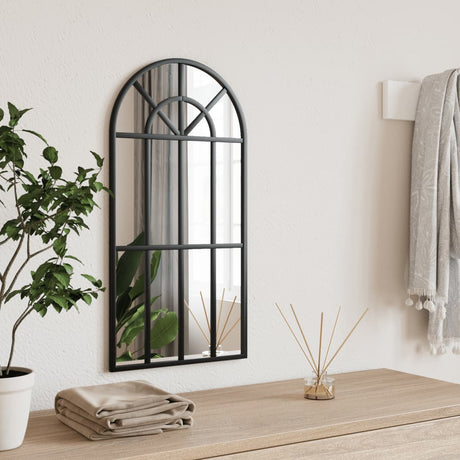 Vidaxx miroir mural arche 30x60 cm fer noir