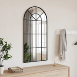 Vidaxx miroir mural arche 50x100 cm fer noir