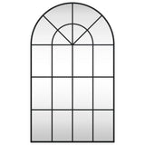 Vidaxx miroir mural arche 60x100 cm fer noir