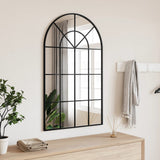 Vidaxl Mirror de pared boog 60x100 cm de hierro negro