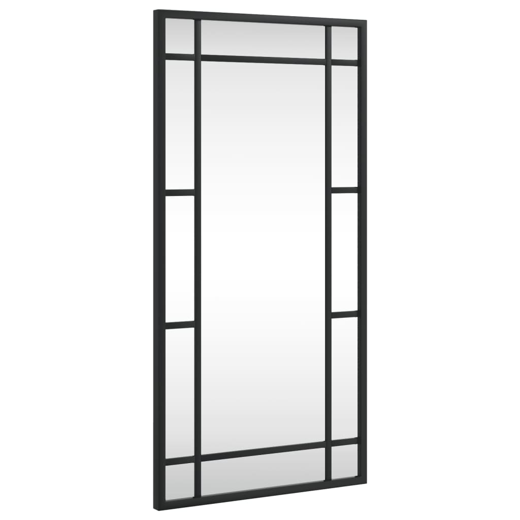 Vidaxx miroir mural rectangulaire 30x60 cm fer noir