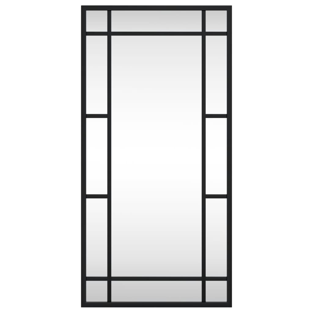 Vidaxx miroir mural rectangulaire 30x60 cm fer noir