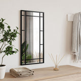 Vidaxx miroir mural rectangulaire 30x60 cm fer noir