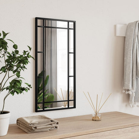 Vidaxx miroir mural rectangulaire 30x60 cm fer noir