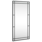 Vidaxl wall mirror rectangular 50x100 cm iron black