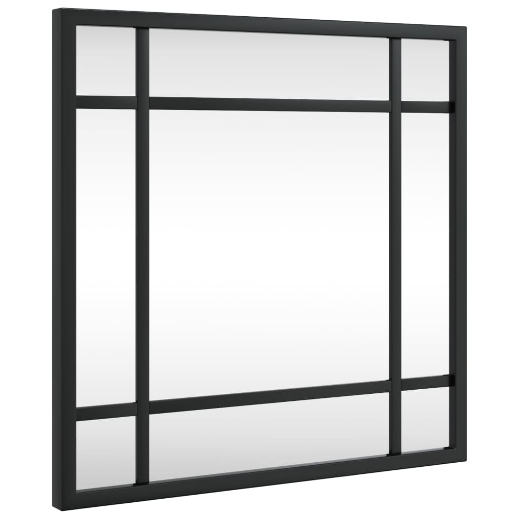 Vidaxx miroir mural carré 30x30 cm fer noir