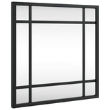 Vidaxx miroir mural carré 30x30 cm fer noir