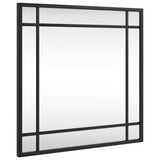 Vidaxx miroir mural carré 40x40 cm fer noir