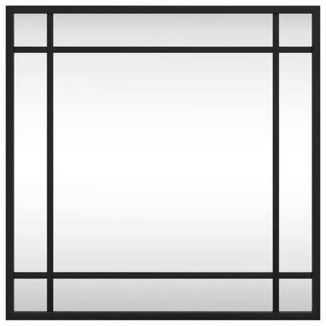 Vidaxx miroir mural carré 40x40 cm fer noir