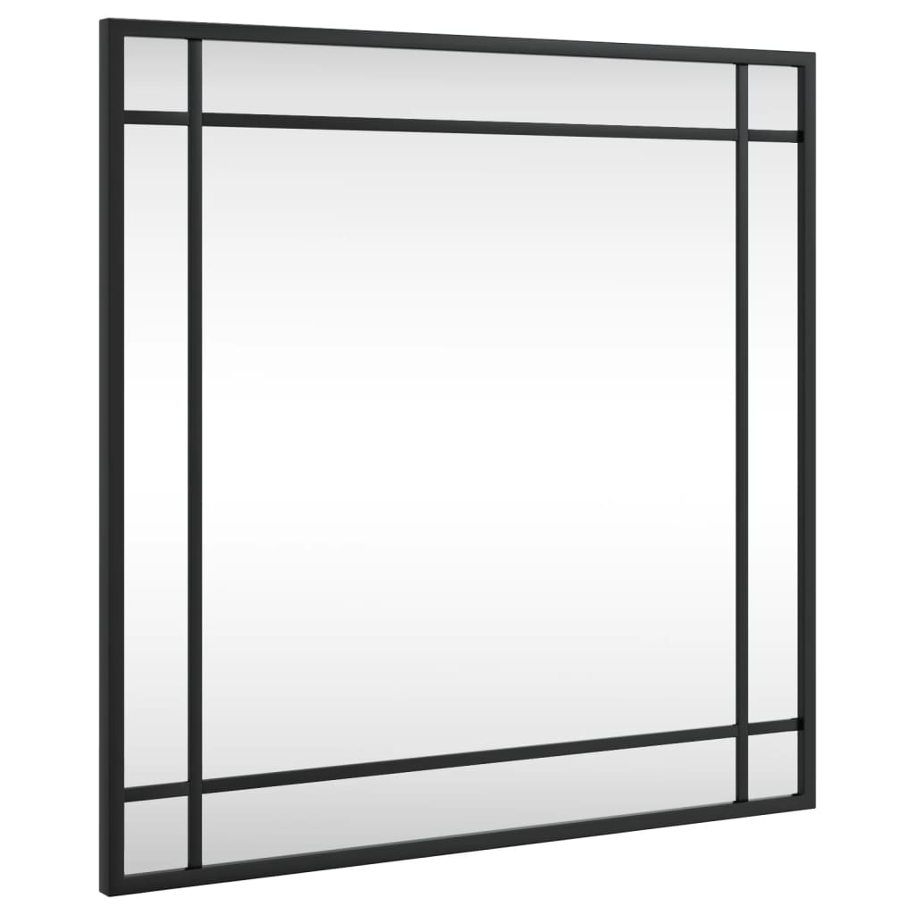 Vidaxl Wall Mirror Square 50x50 cm Żelazny czarny