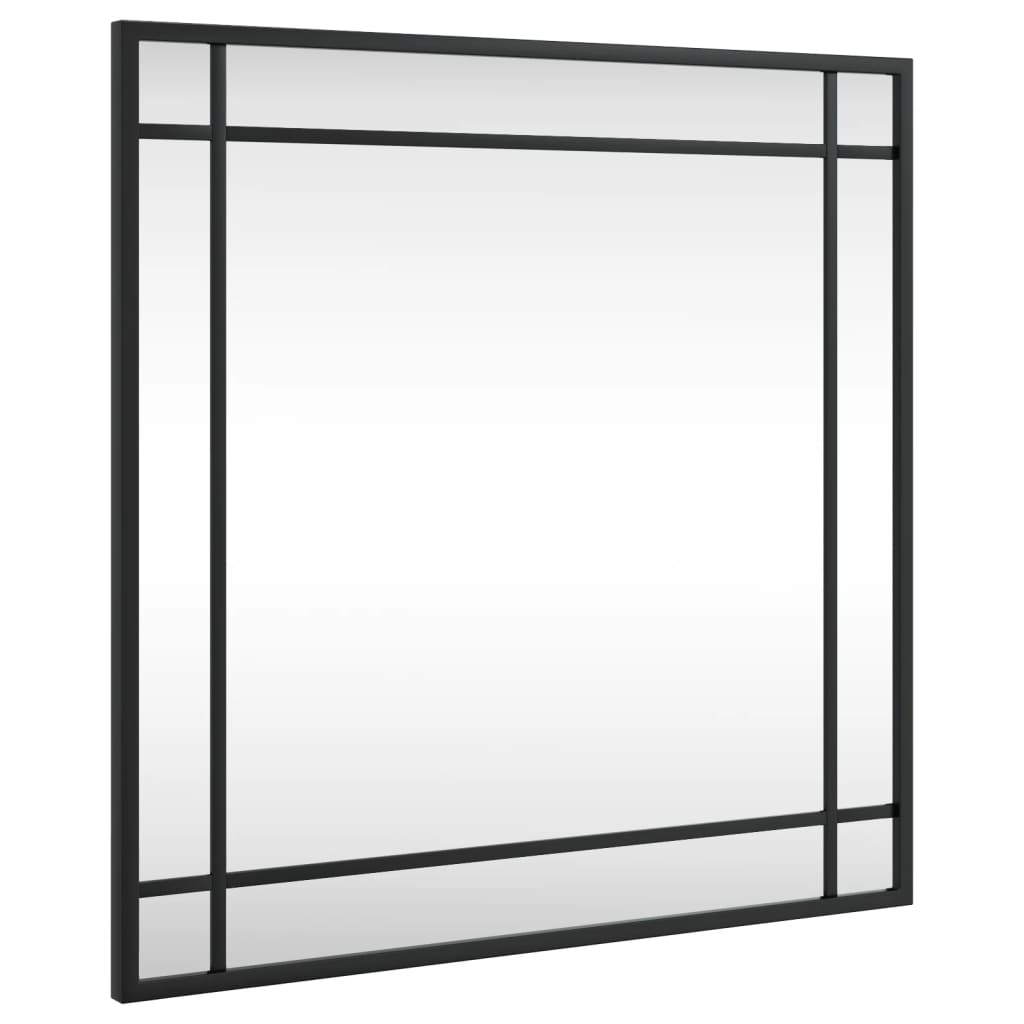 Vidaxx miroir mural carré 50x50 cm fer noir