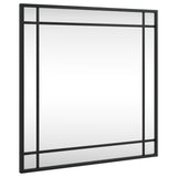 Vidaxx miroir mural carré 50x50 cm fer noir