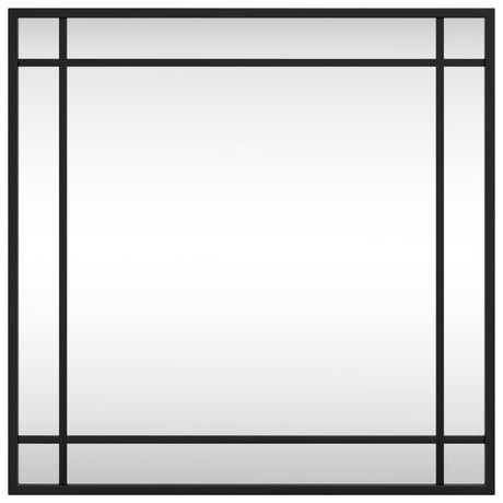 Vidaxx miroir mural carré 50x50 cm fer noir