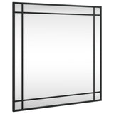 Vidaxx miroir mural carré 60x60 cm fer noir
