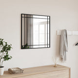 Vidaxx miroir mural carré 60x60 cm fer noir