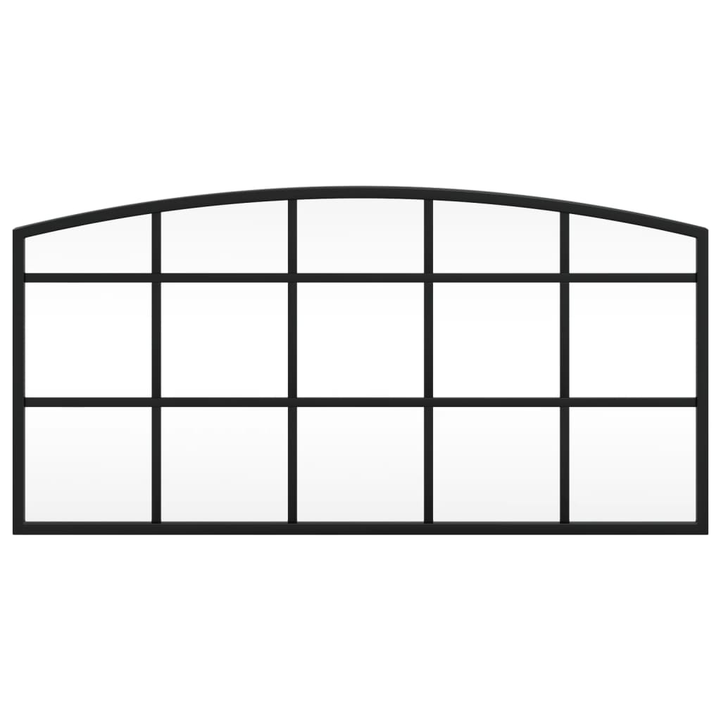 Vidaxx miroir mural arche 60x30 cm fer noir