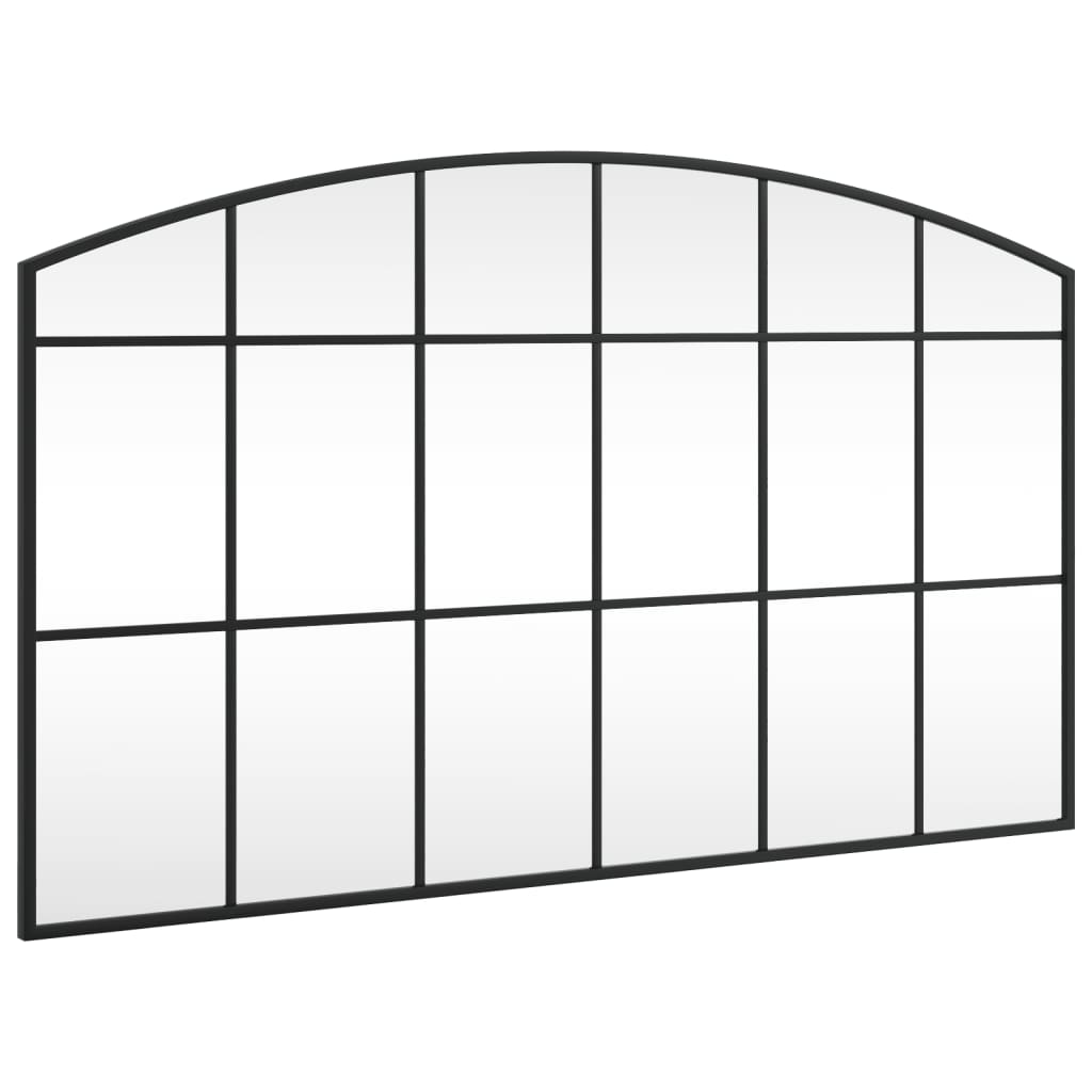 Vidaxx miroir mural arche 100x60 cm fer noir