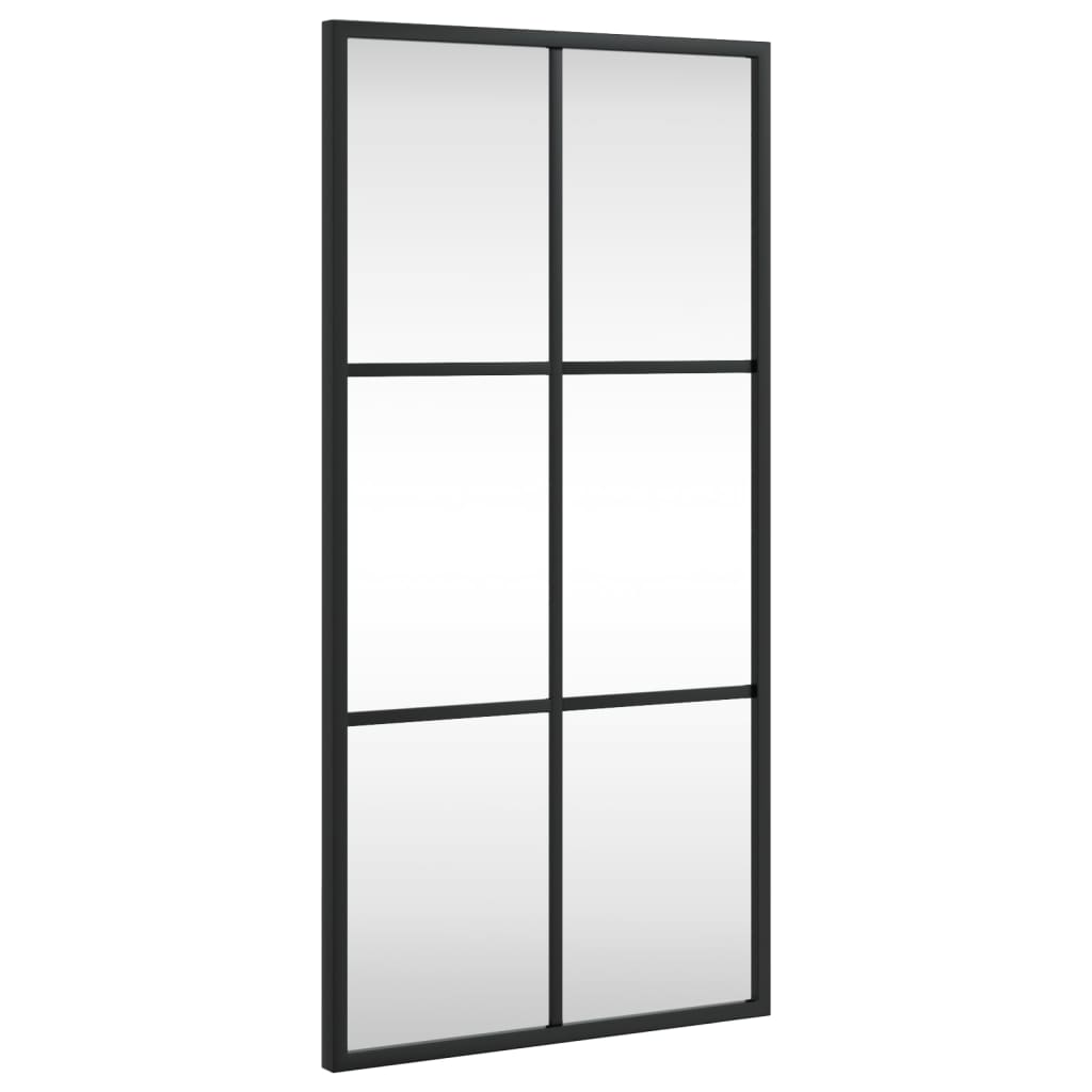 Vidaxl Wall Mirror Rectangular 30x60 cm Iron Black