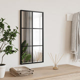 Vidaxx miroir mural rectangulaire 30x60 cm fer noir