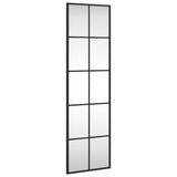 Vidaxx miroir mural rectangulaire 30x100 cm fer noir